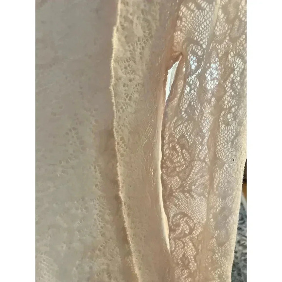 Free people coffee in the morning tunic shirt boho cream long sleeve size small - Picture 11 of 13